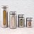 Porta Mantimentos em Aço Inox e vidro 4 Peças Inox - Basic+ - Imagem 2