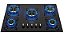 COOKTOP A GAS 5 BOCAS BIV MONDIAL CTG-02 PRETO/INOX BIVOLT - Imagem 1
