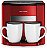 Cafeteira Multilaser 2 Xícaras 127V 550W - Filtro Permanente e Colher Dosadora - Vermelho - BE015 - Imagem 1
