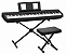 KIT Piano Digital Yamaha P 45 + Banqueta + Suporte em X Simples - Produtos Novos - Imagem 1