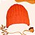 Gorro De Tricô Laranja Neon - Imagem 2