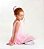Collant com saia conjunto vestido ballet infantil em helanca rosa modelo regata - Imagem 4