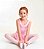 Collant com saia conjunto vestido ballet infantil em helanca rosa modelo regata - Imagem 6