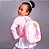 Mochila cor de rosa bailarina luxo para aulas de ballet - Imagem 1