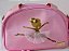 Bolsa cor de rosa acetinada para bailarinas em aulas de ballet - Imagem 2
