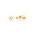 BRINCO DE BOLA 4 MM EM OURO 18K - Imagem 1