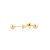 BRINCO DE BOLA 3 MM EM OURO 18K - Imagem 1