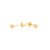 BRINCO DE BOLA 2,5 MM EM OURO 18K - Imagem 1
