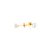 BRINCO PONTO DE LUZ OURO 18K 3 MM EM OURO 18K - Imagem 1