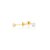 BRINCO PONTO DE LUZ OURO 18K 2,5 MM EM OURO 18K - Imagem 1