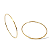 BRINCO ARGOLA 50 MM EM OURO 18K - Imagem 1