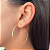 BRINCO ARGOLA 50 MM EM OURO 18K - Imagem 2