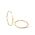 BRINCO ARGOLA 36 MM EM OURO 18K - Imagem 1