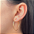BRINCO ARGOLA 36 MM EM OURO 18K - Imagem 2