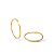 BRINCO ARGOLA 28 MM EM OURO 18K - Imagem 1