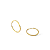 BRINCO ARGOLA 21 MM EM OURO 18K - Imagem 1