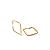BRINCO QUADRADO 02 EM OURO 18K - Imagem 1
