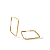 BRINCO QUADRADO 04 EM OURO 18K - Imagem 1