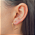 BRINCO LOSANGO Q 03 EM OURO 18K - Imagem 2