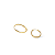 BRINCO OVAL 01 EM OURO 18K - Imagem 1