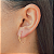 BRINCO OVAL 01 EM OURO 18K - Imagem 2