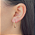 BRINCO OVAL 02 EM OURO 18K - Imagem 2