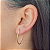 BRINCO OVAL 03 EM OURO 18K - Imagem 2