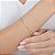 Bracelete Amendoa 2 Mm Em Ouro 19 Cm - Imagem 2