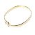 Bracelete Amendoa 6 Mm Em Ouro 19 Cm - Imagem 1