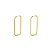 BRINCO EM OURO RETANGULAR 25MM - Imagem 1
