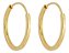 Kit 2 pares Brinco Argola Infantil 10mm Em Ouro - Imagem 1