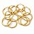 KIT REVENDA 10 PARES BRINCO EM OURO ARGOLA INFANTIL 12MM - Imagem 1