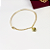 Bracelete Berloques Amendoa 2 Mm Em Ouro 19 Cm Dourado 6.5 Cm 19 Cm - Imagem 1