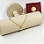 Bracelete Berloques Amendoa 2 Mm Em Ouro 19 Cm Dourado 6.5 Cm 19 Cm - Imagem 2