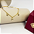 Bracelete Berloques Amendoa 2 Mm 3 Corações Amarelo Em Ouro Dourado 6.5 Cm 19 Cm - Imagem 4