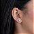 Brinco com Tarraxa Ponto de Luz Zircônia Azul Claro 5mm em Ouro 18k - Imagem 3
