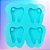 Molde de Silicone Pingente Dente 4 Cavidades - Imagem 1