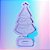 Molde de Silicone Árvore de Natal 15cm Detalhes Gravados - Imagem 1
