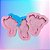 Molde de Silicone Meninas Super Poderosas 5cm - 3 cavidades com Furo - Imagem 1