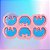 Molde de Silicone Stitch Mini espelho 3,5cm - 6 Cavidades - Imagem 2