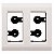 PLACA TRAMONTINA 57106/035 2P PARA MOVEIS BRANCA - Imagem 1