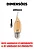 LAMPADA LED RETRO VELA CHAMA E27 DIMI W 127V - AVANT - Imagem 4