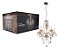 LUSTRE BARONESA VIDRO CH 3XE14 CAN CROMO - AVANT - Imagem 1