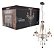 LUSTRE BARONESA VIDRO TR 3XE14 CAN CROMO - AVANT - Imagem 7