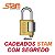 Cadeado Segredo Senha Zamac Latonado E-coat Stam 40mm Dourado - Imagem 2