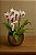 VASO BRETAGNE OURO ORQUIDEA E ASPLENIUS - Imagem 1