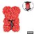 Urso Teddy Flowers Vermelho - Imagem 1