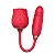 Vibrador Rosa Vai e Vem 10 modos de pulsação + 07 modos de vai e vem Recarregável - Imagem 1