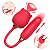 Vibrador Rosa Vai e Vem 10 modos de pulsação + 07 modos de vai e vem Recarregável - Imagem 3
