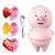 Vibrador Porquinho 06 Modos de Vibrações Recarregável - Imagem 1